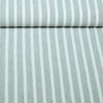 Blusen- & Kleiderstoff - Leinenlook Streifen Hellgrün