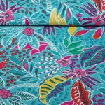 Viskose - Stretch Slub Palmen Türkis