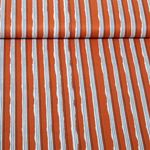 Baumwoll-Popeline - Enjoy Kollektion Streifen Braun