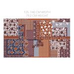 Popelín de algodón - Colección Enjoy Patchwork Marrón Popelín de algodón - Colección Enjoy Patchwork Marrón