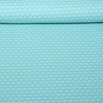 Bio Jacquard Jersey - HHL Queen of Hearts Cherry Heart Knit Türkis