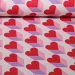Bio Jacquard Jersey - HHL Queen of Hearts Royal Love Shadows Rot