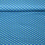 Bio Baumwoll-Satin - HHL Queen Of Hearts Heart Parade Blau