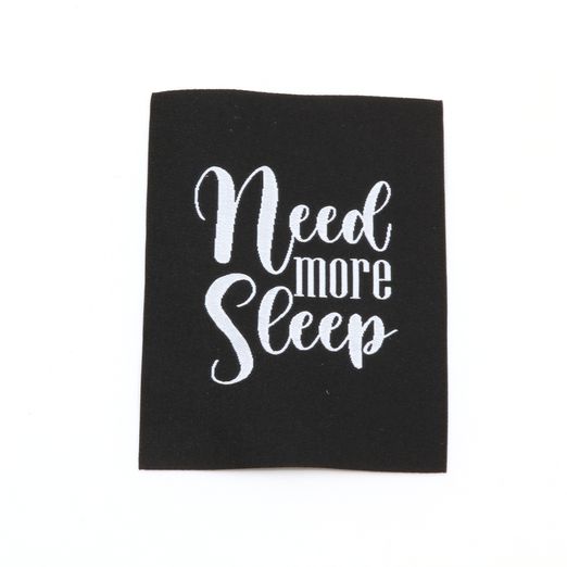 Étiquette tissée XL - Sleep - 60 x 80 mm
