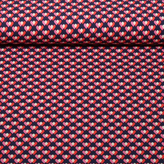 Jersey bio - HHL Queen Of Hearts Heart Parade Bleu nuit