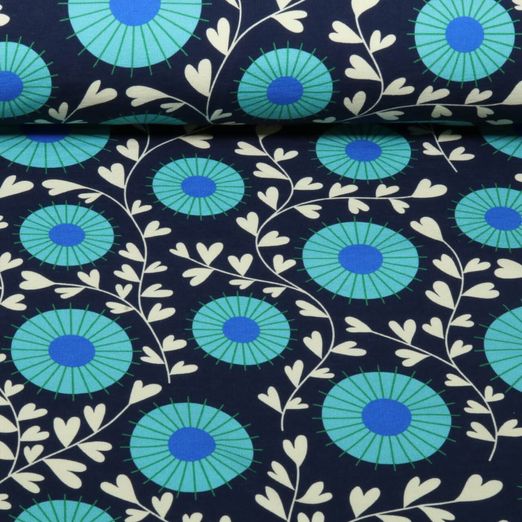 Bio Sommersweat - HHL Queen of Hearts Court Garden Navy