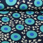 Camisola de verão orgânica - HHL Queen of Hearts Court Garden Navy