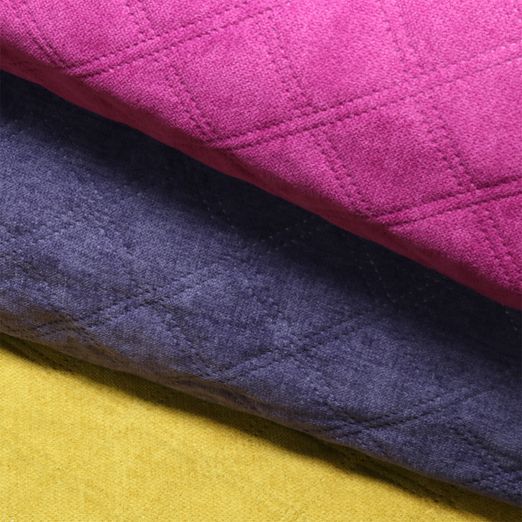 Polsterstoff Asti Plus Perforiert Steppdesign Uni