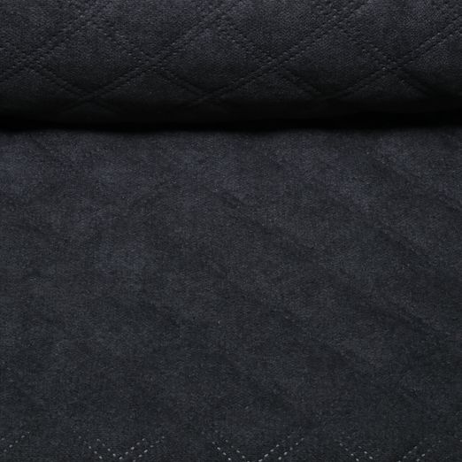 Tissu ameublement Asti Plus - Perforé Uni Noir