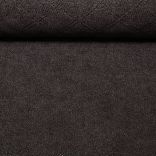 Tissu ameublement Asti Plus - Perforé Uni Marron Moka