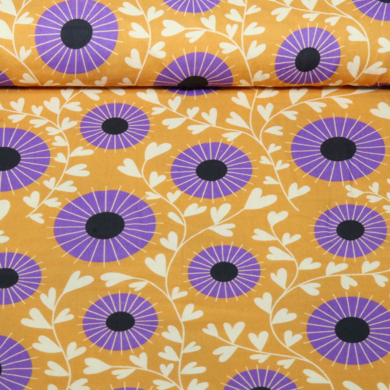 Bio Musselin Glatt - HHL Queen Of Hearts Court Garden Gelb-0 Bio Musselin Glatt - HHL Queen Of Hearts Court Garden Gelb-0