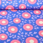 Bio Musselin Glatt - HHL Queen Of Hearts Court Garden Blau Bio Musselin Glatt - HHL Queen Of Hearts Court Garden Blau