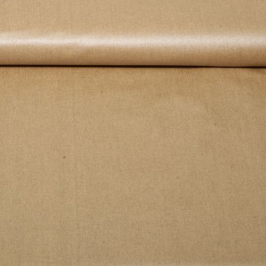 Beschichtete Baumwolle Laura - Uni Karamell