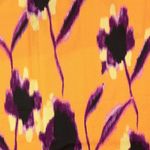Tissu robes et blouses - Twill numérique fleurs Orange