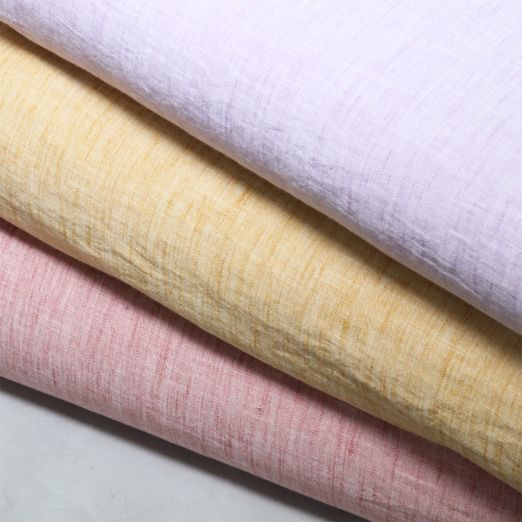Blusen- & Kleiderstoff Leinenoptik Uni Melange