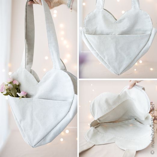 Sac - Tote Bag Coeur - Patron numérique