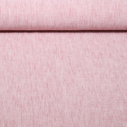 Blusen- & Kleiderstoff - Leinenoptik Melange Altrosa