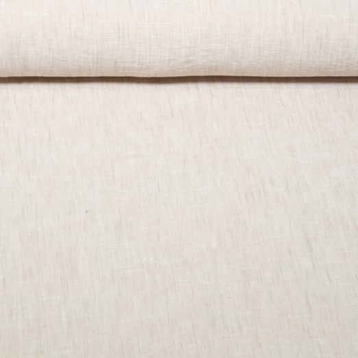 Blusen- & Kleiderstoff - Leinenoptik Melange Helles Beige