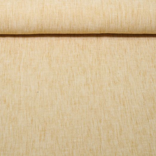 Tissu robes et blouses - aspect lin Mélange Jaune