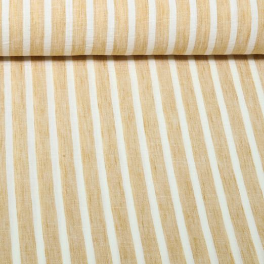 Blusen- & Kleiderstoff - Leinenoptik Streifen Melange Gelb Blusen- & Kleiderstoff - Leinenoptik Streifen Melange Gelb