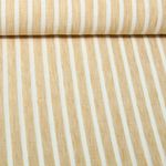 Blusen- & Kleiderstoff - Leinenoptik Streifen Melange Gelb