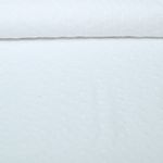 Voile de coton - Broderie cercles fleurs Blanc Voile de coton - Broderie cercles fleurs Blanc