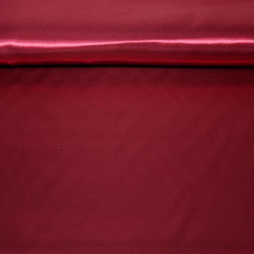 Satin - rouge bordeaux uni Satin - rouge bordeaux uni
