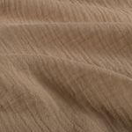 Baumwoll Musselin - Dunkelbeige