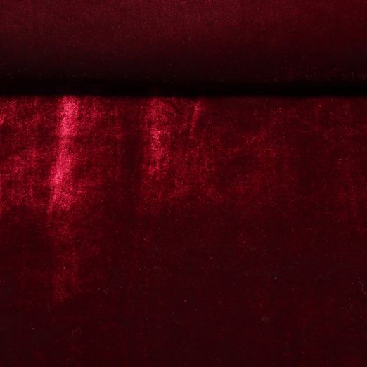 Jersey velours - Uni Bordeaux Jersey velours - Uni Bordeaux