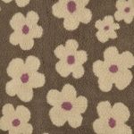 Polaire teddy - Fleurs Vert Taupe