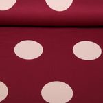 Sommersweat - French Terry Punkte Groß Weinrot