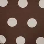 Sudadera de verano - French Terry lunares grande marrón oscuro