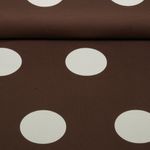 Sweat d'été - French Terry Pois Marron foncé