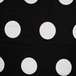 Sudadera de verano - French Terry lunares grande negro