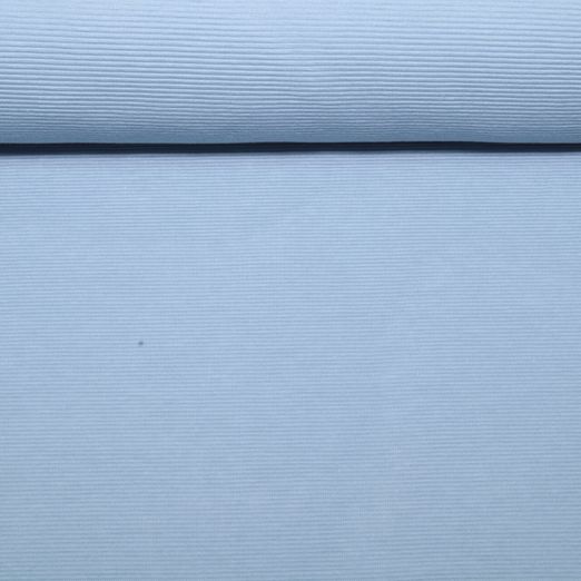 Rippjersey Leonhard - Softblau Quergerippt