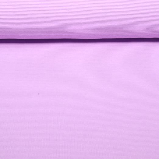 Rippjersey Leonhard - Flieder Quergerippt