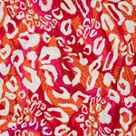 Popeline de viscose - Leo vermelho abstrato