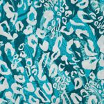 Popeline de viscose - Leo Abstract Turquoise