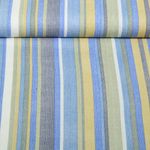 Viskose - Rayon Slub Stretch Streifenmix Blau