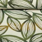 Gobelin Jacquard - Grandes feuilles Ecru Romarin Gobelin Jacquard - Grandes feuilles Ecru Romarin