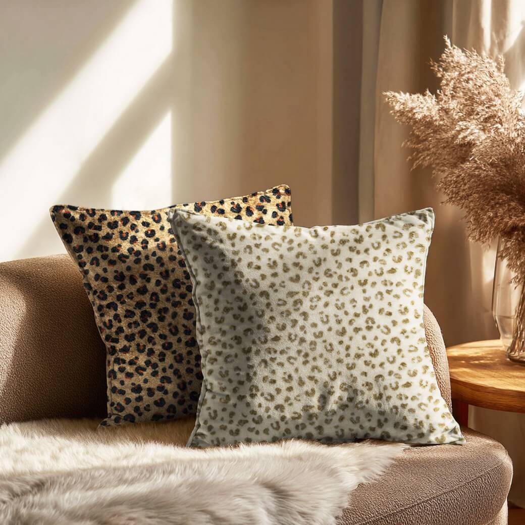 Polaire ultra douce - Doubleface Léopard Beige-2 Polaire ultra douce - Doubleface Léopard Beige-2