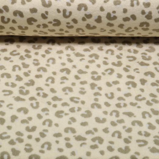 Polaire ultra douce - Doubleface Léopard Beige Polaire ultra douce - Doubleface Léopard Beige