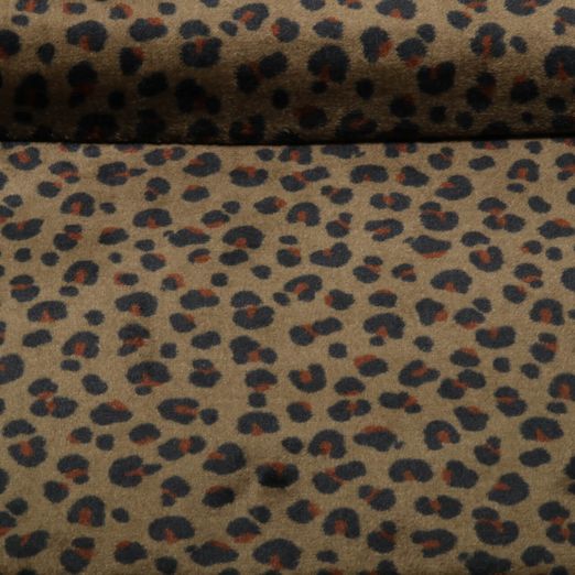 Polaire ultra douce - Doubleface Léopard Marron Polaire ultra douce - Doubleface Léopard Marron