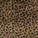 Nuttet fleece - Doubleface Leo brun