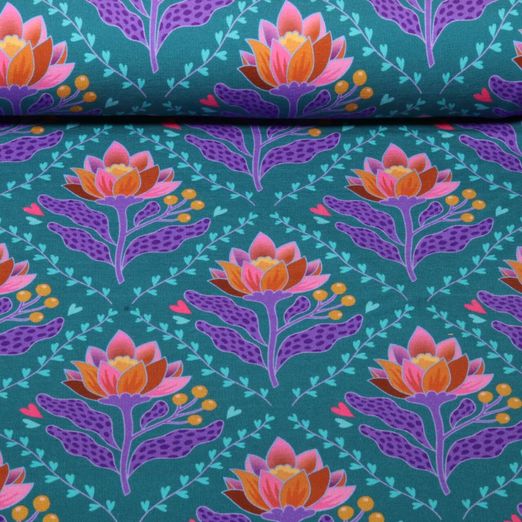 Bio Sommersweat - HHL Queen of Hearts Lotus Royal Petrol