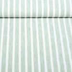 Blusen- & Kleiderstoff - Leinenoptik Streifen Melange Grün