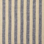Katoen linnen - Gestreept Beige Navy Garengeverfd