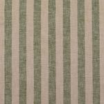 Katoen-linnen - strepen beige groen garengeverfd
