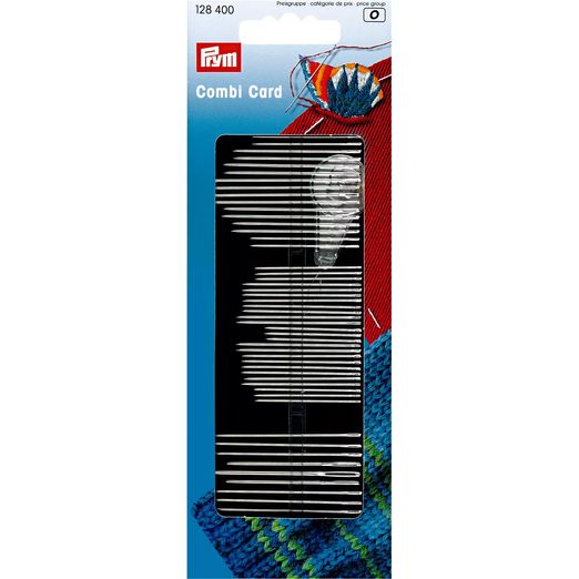 PRYM Näh-, Stick- und Stopfnadel-Sortiment mit Einfädler - 50 Nadeln