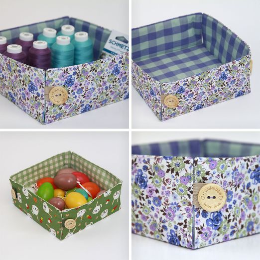 Freebook Körbchen mit Knöpfchen - Schnittmuster eBook